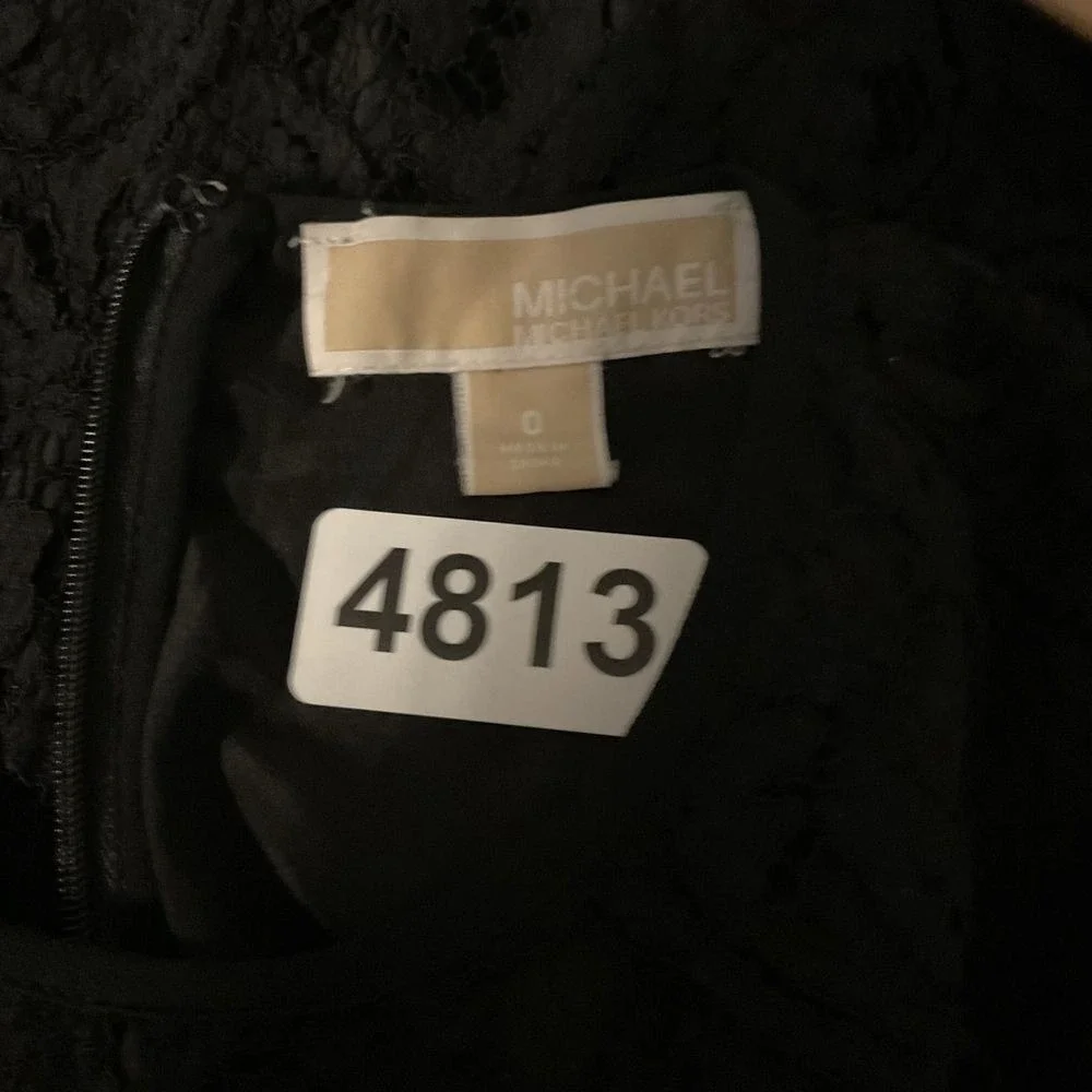 NWT‎ Michael Kors black lace dress size 0